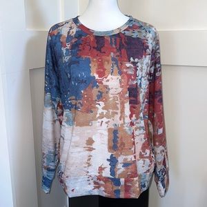 Women’s long sleeve print top